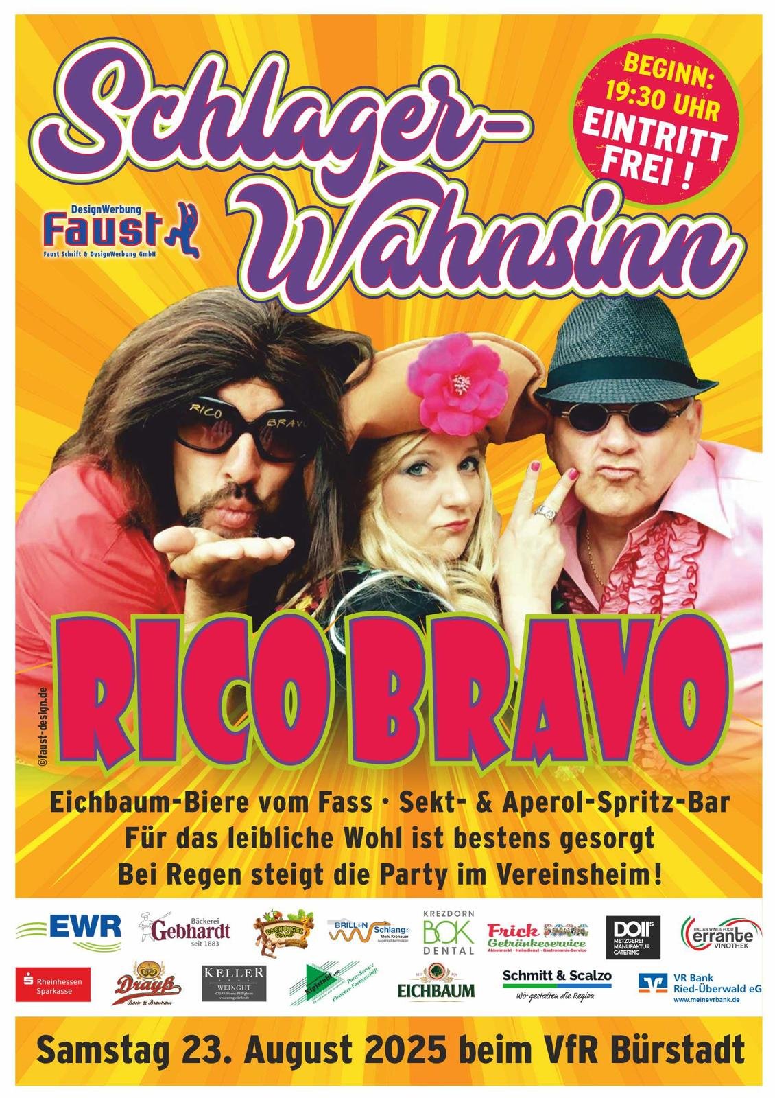 Schlager-Buerstadt-Plakat-VfR-Buerstadt Schlager-Buerstadt-Plakat-VfR-Buerstadt